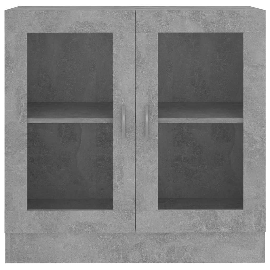 vidaXL Witryna, szarość betonu 82,5x30,5x80 cm materiał drewnopochodny