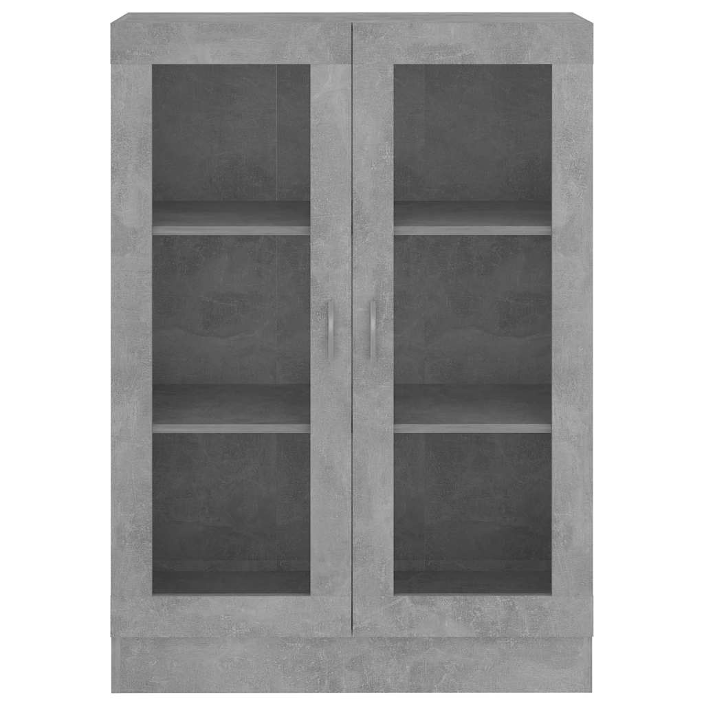 vidaXL Witryna, szarość betonu, 82,5x30,5x115 cm