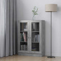 vidaXL Witryna, szarość betonu, 82,5x30,5x115 cm