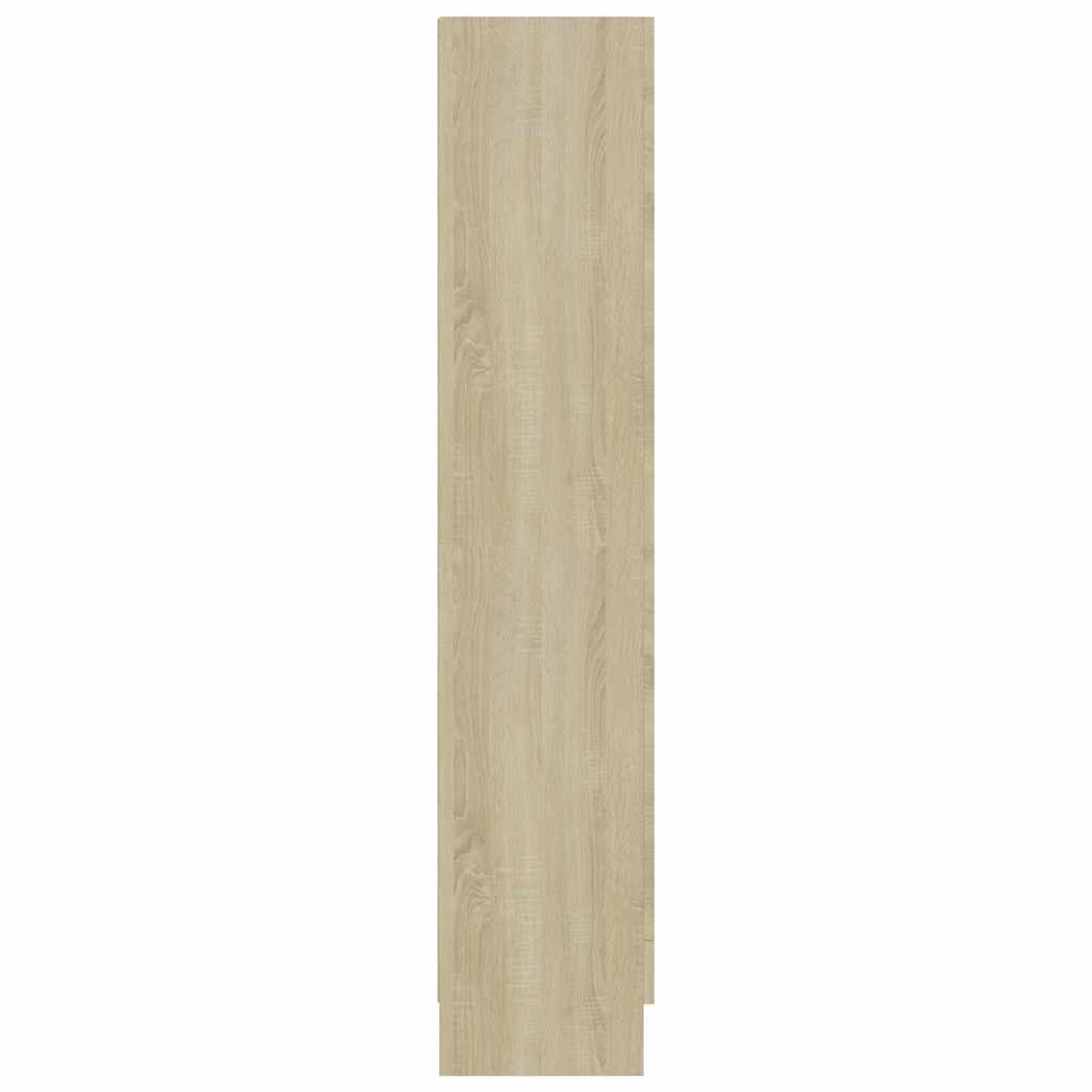 vidaXL Witryna, dąb sonoma, 82,5x30,5x150 cm, materiał drewnopochodny