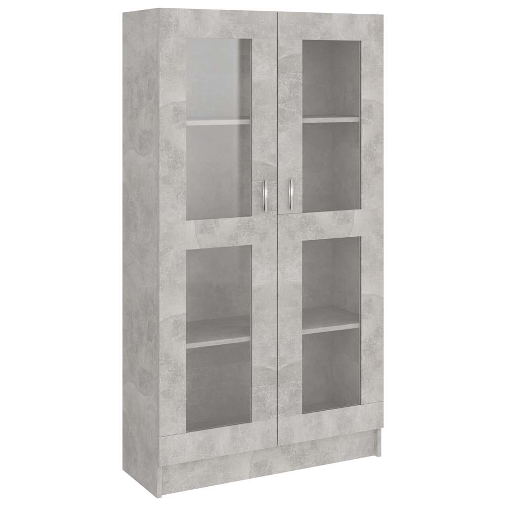 vidaXL Witryna, szarość betonu, 82,5x30,5x150 cm