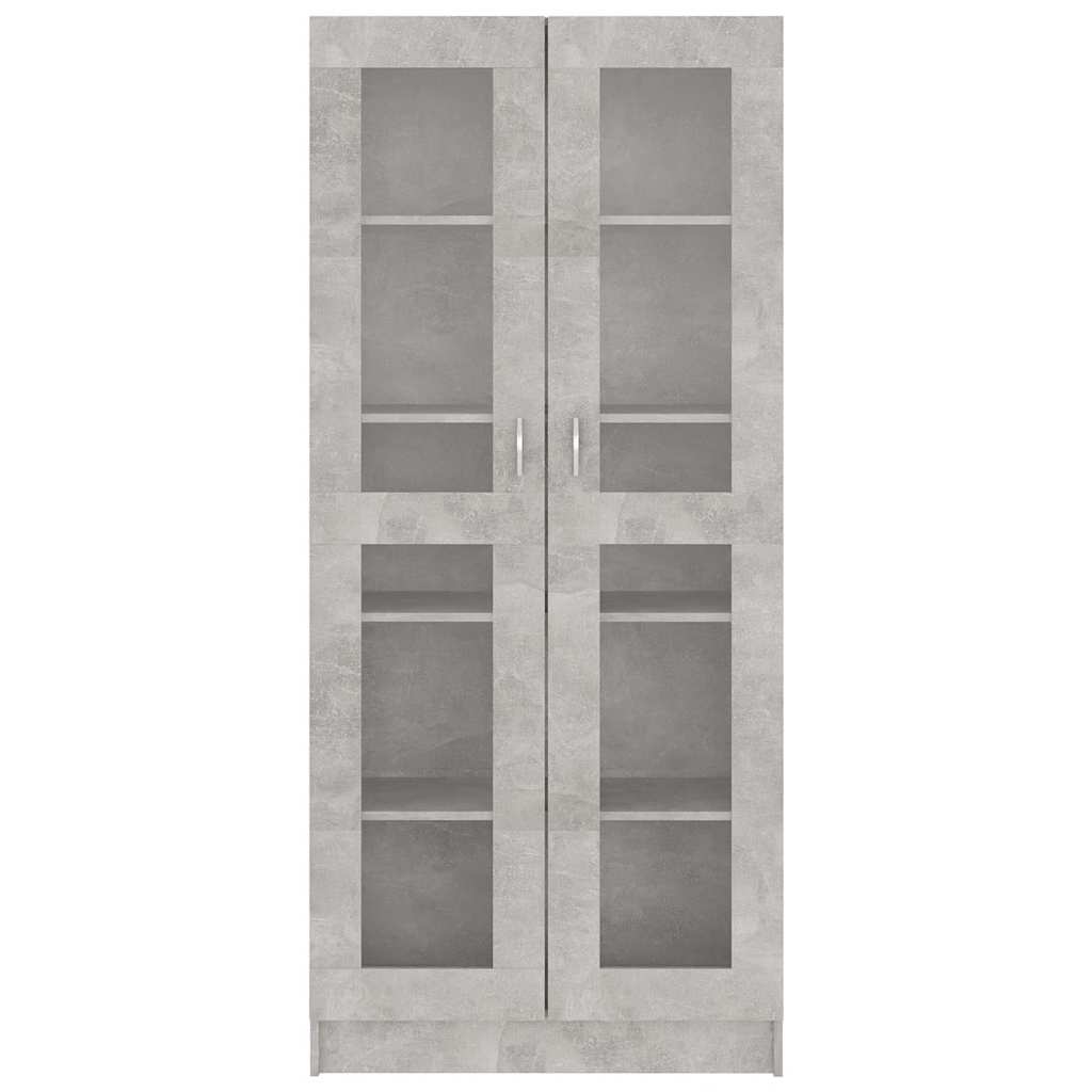 vidaXL Witryna, szarość betonu, 82,5x30,5x185,5 cm