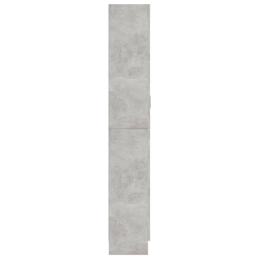 vidaXL Witryna, szarość betonu, 82,5x30,5x185,5 cm