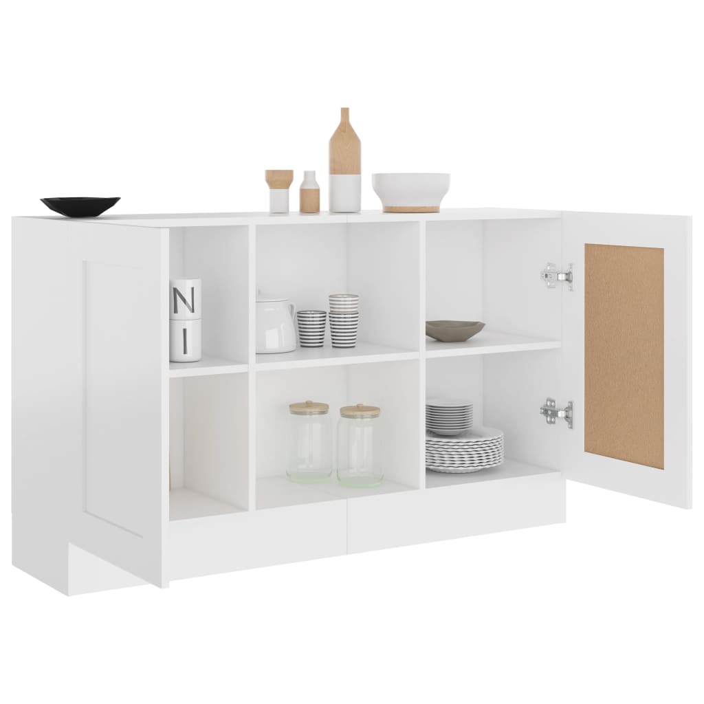 vidaXL Szafka, biała, 80x40x75 cm, materiał drewnopochodny