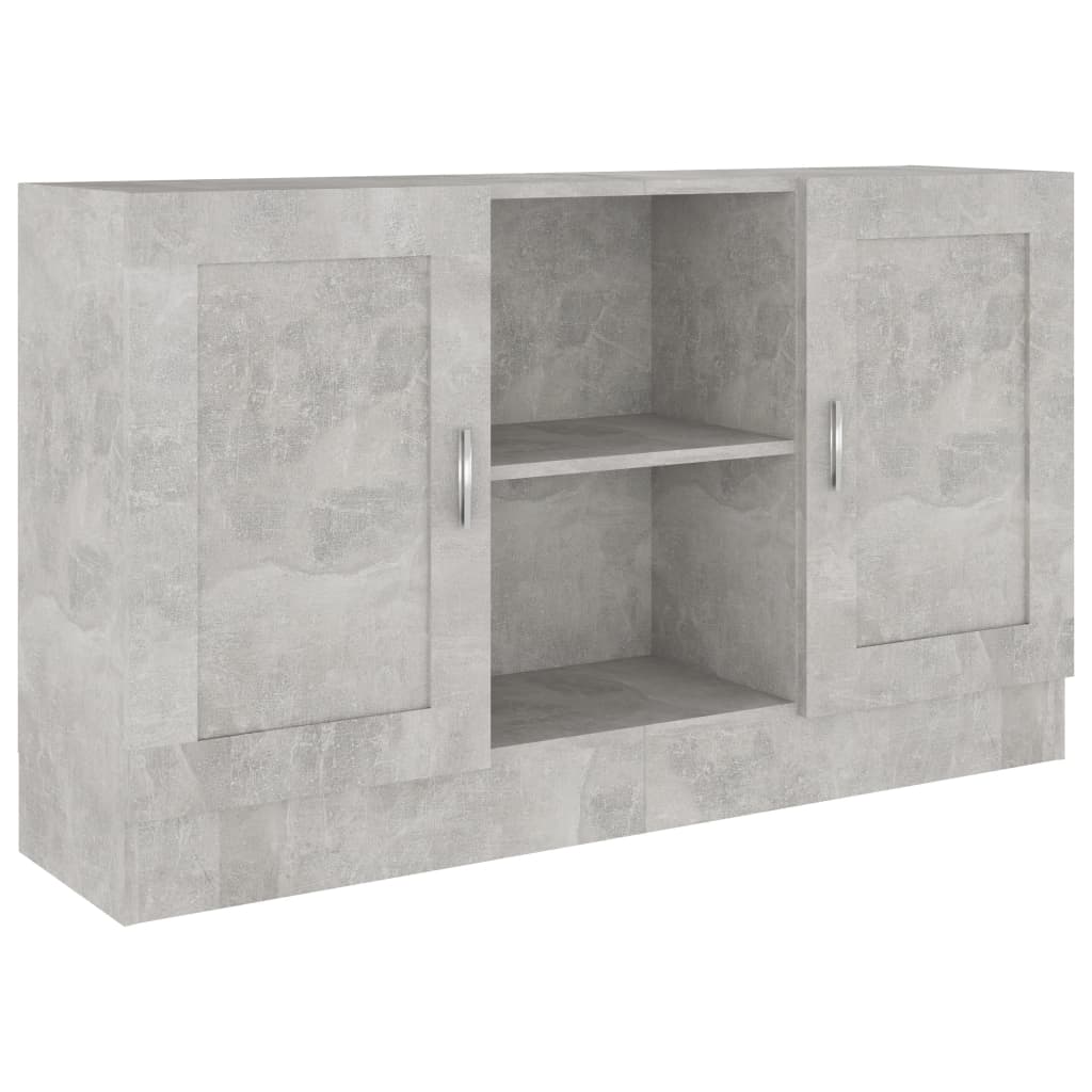 vidaXL Szafka, szarość betonu, 120x30,5x70 cm, materiał drewnopochodny