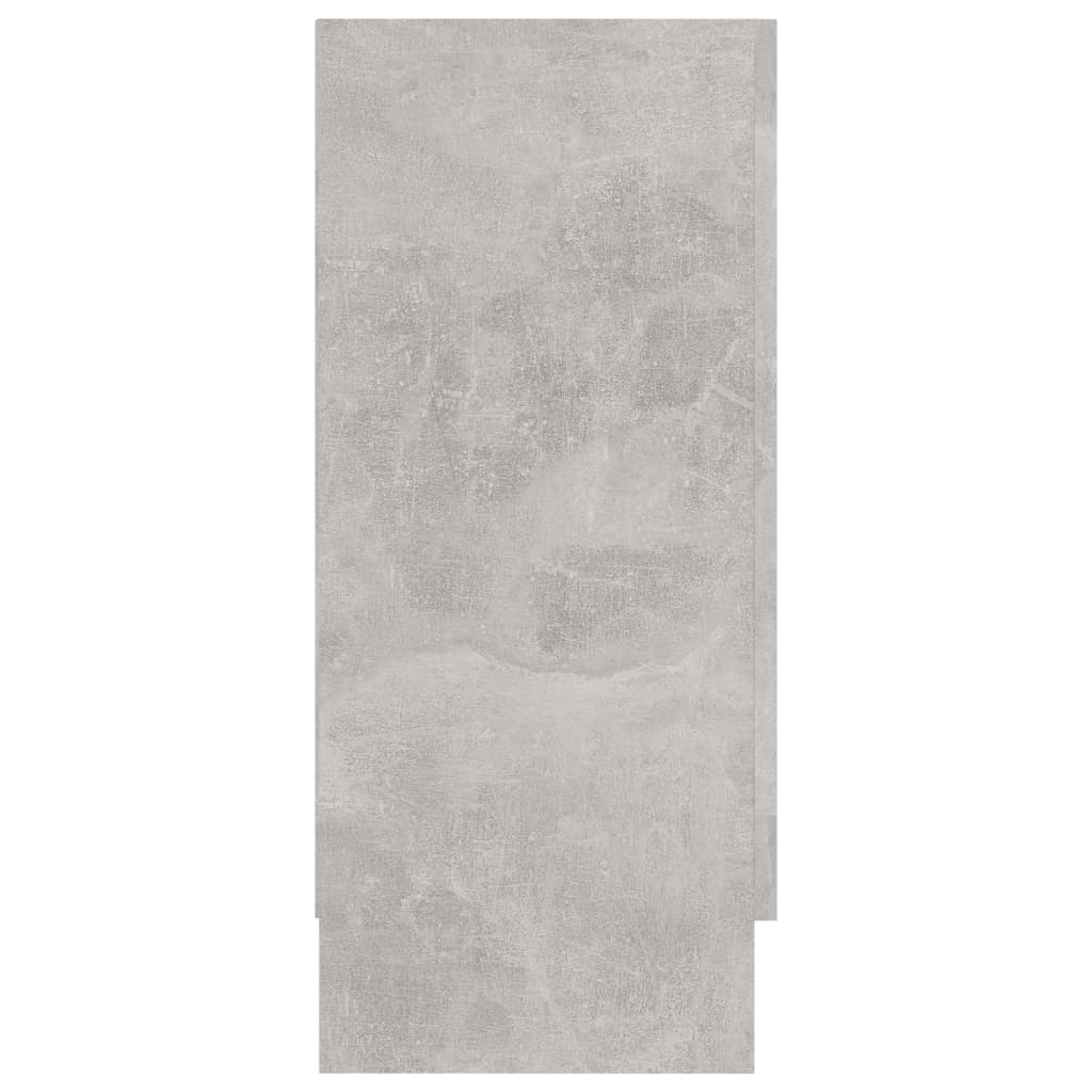 vidaXL Witryna, szarość betonu 120x30,5x70 cm, materiał drewnopochodny