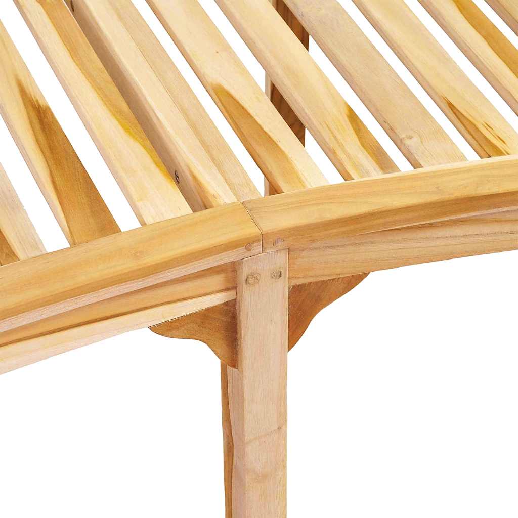 vidaXL Ławka w kształcie banana, 200 cm, lite drewno tekowe