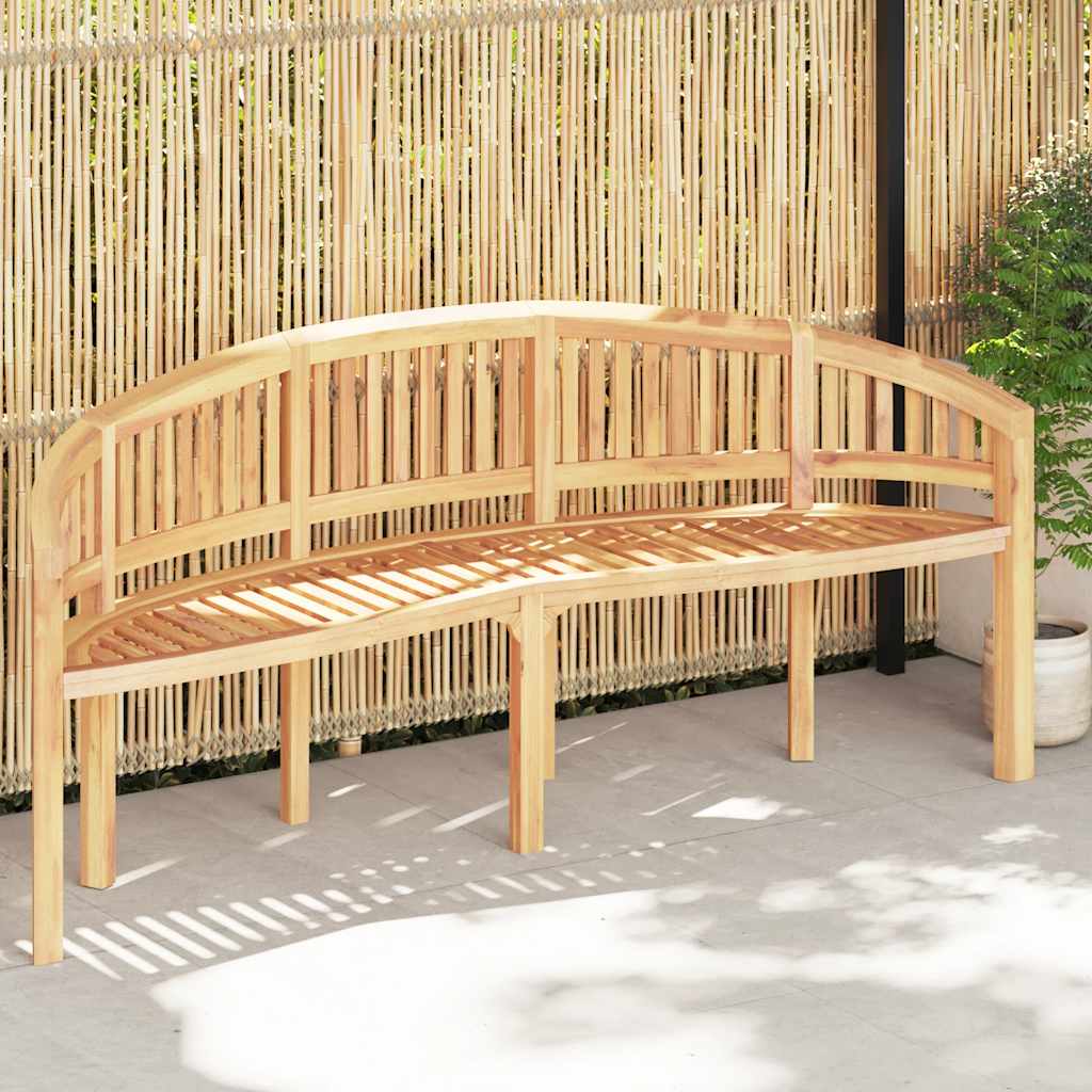 vidaXL Ławka w kształcie banana, 200 cm, lite drewno tekowe