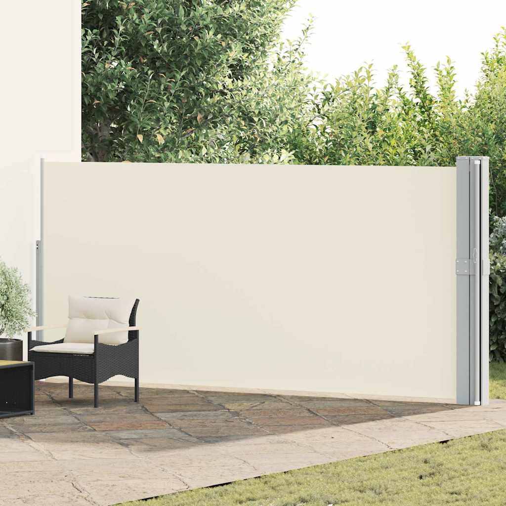 vidaXL Wysuwana markiza boczna na taras, 170x1200 cm, kremowa