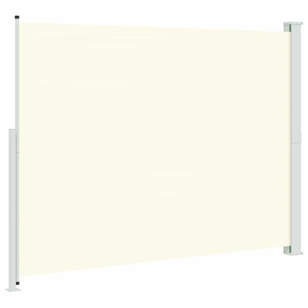 vidaXL Zwijana markiza boczna na taras, 220x300 cm, kremowa