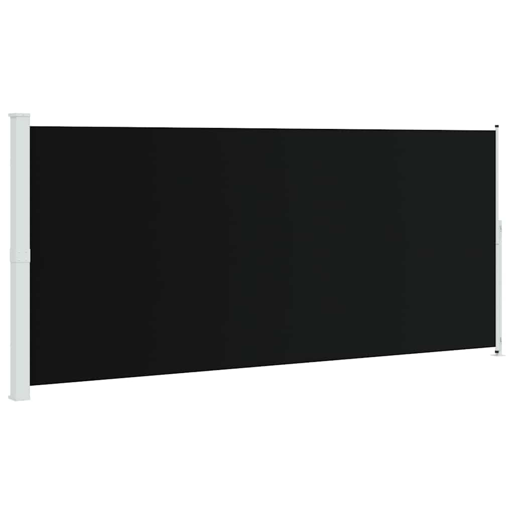 vidaXL Zwijana markiza boczna na taras, 220x500 cm, czarna