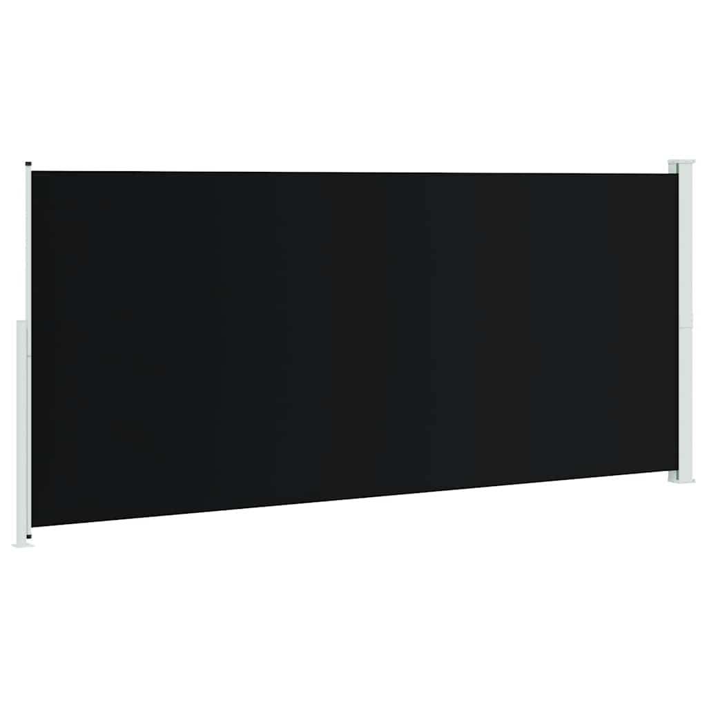 vidaXL Zwijana markiza boczna na taras, 220x500 cm, czarna