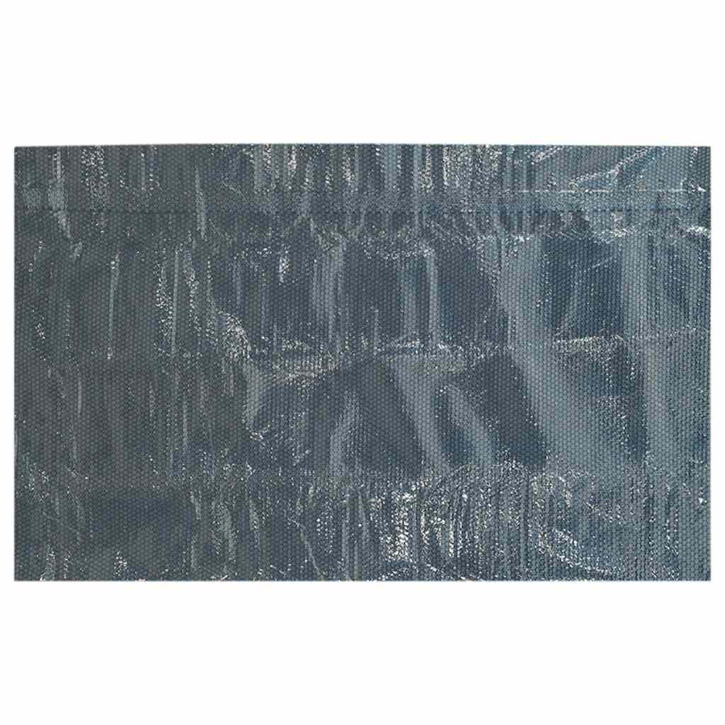 vidaXL Pływająca folia solarna z PE, 732x366 cm, czarno-niebieska