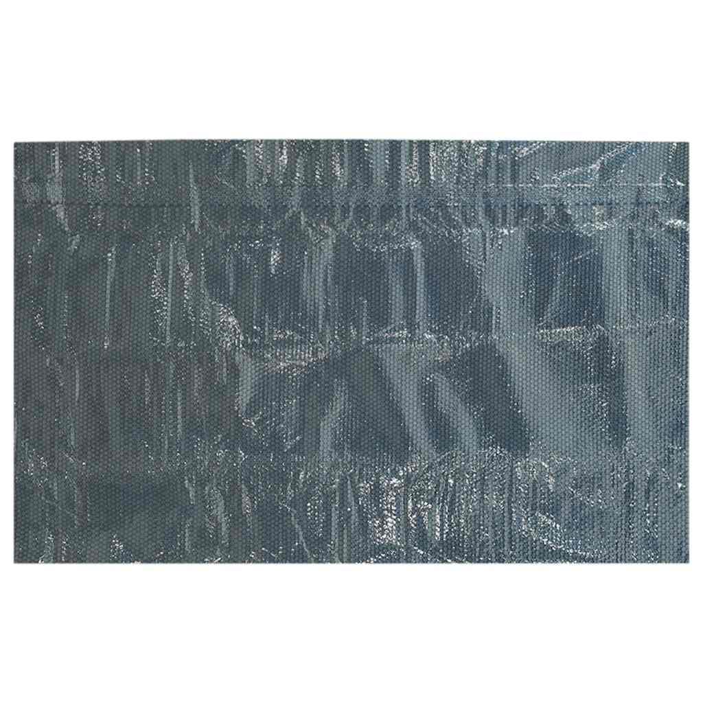 vidaXL Pływająca folia solarna z PE, 600x300 cm, czarno-niebieska