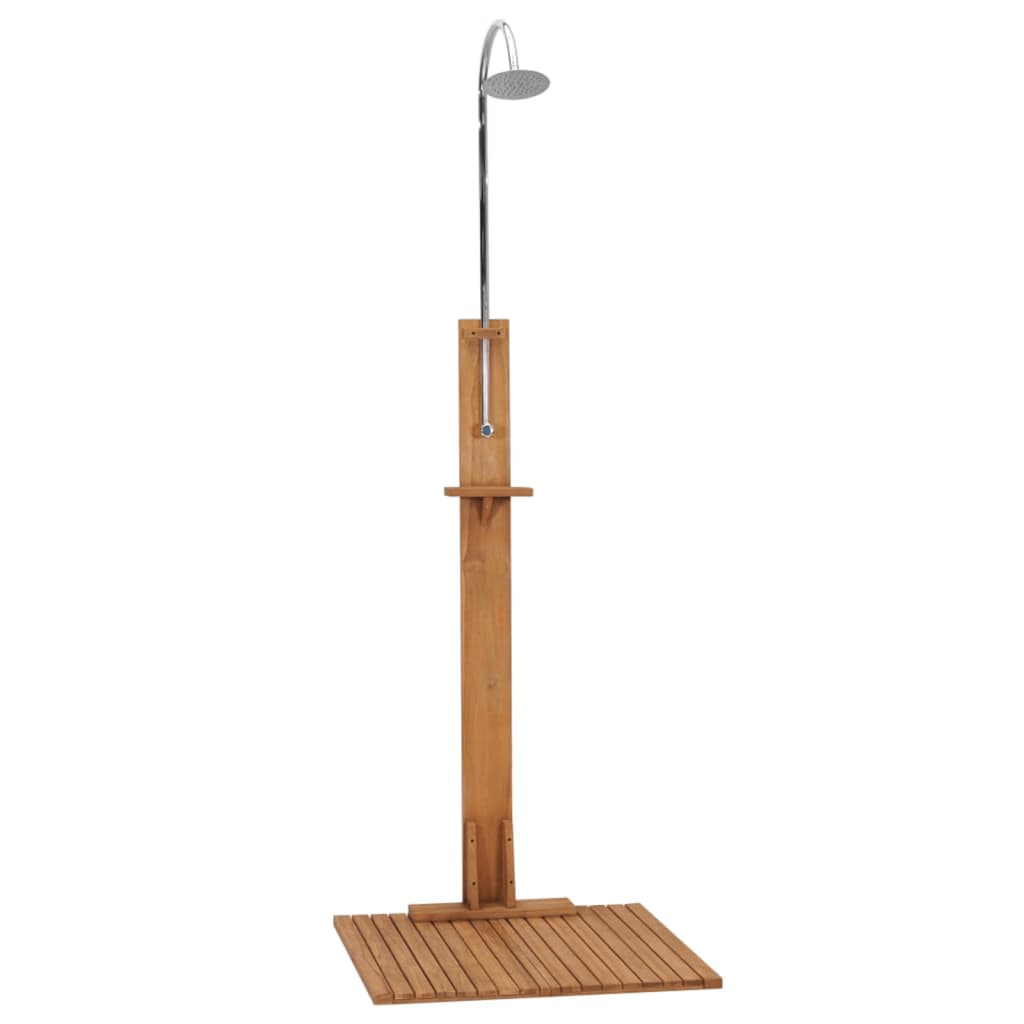 vidaXL Prysznic ogrodowy, 75x75x210 cm, lite drewno tekowe