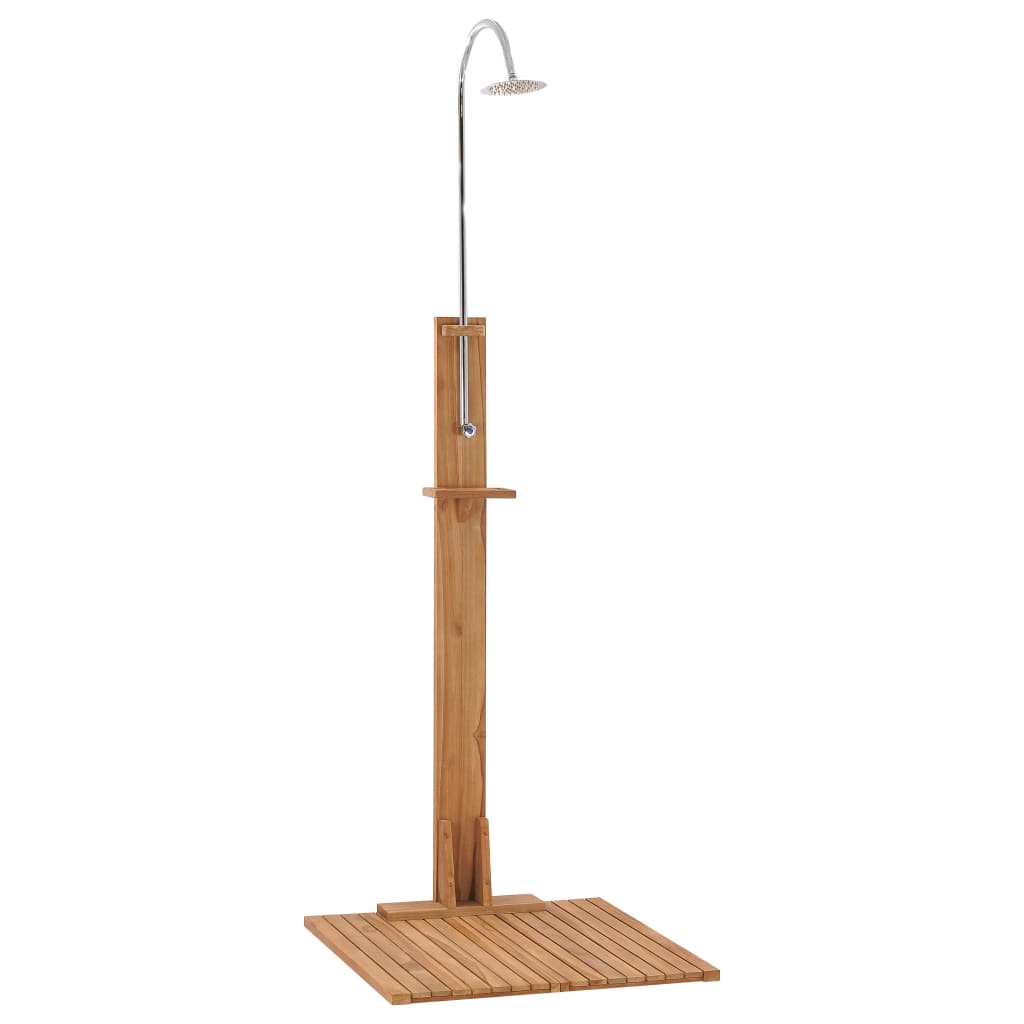 vidaXL Prysznic ogrodowy, 75x75x210 cm, lite drewno tekowe