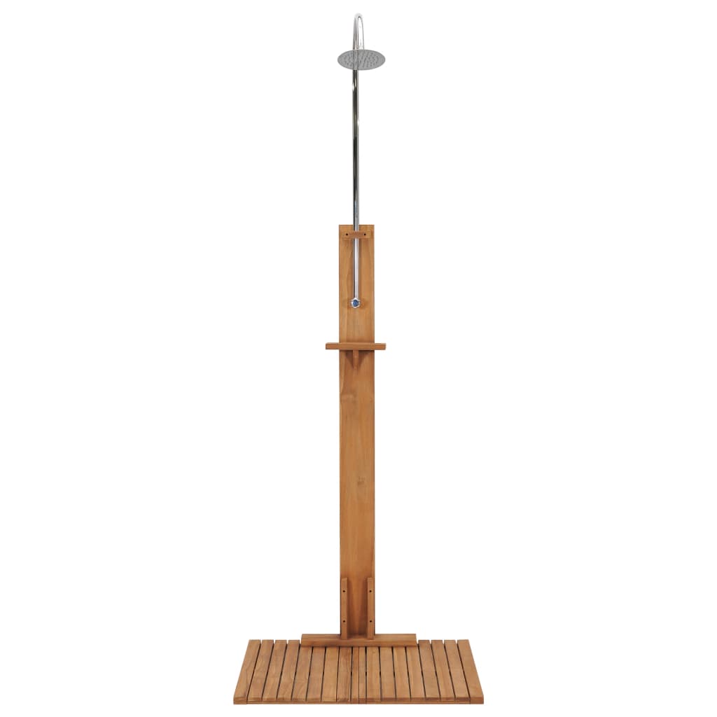vidaXL Prysznic ogrodowy, 75x75x210 cm, lite drewno tekowe