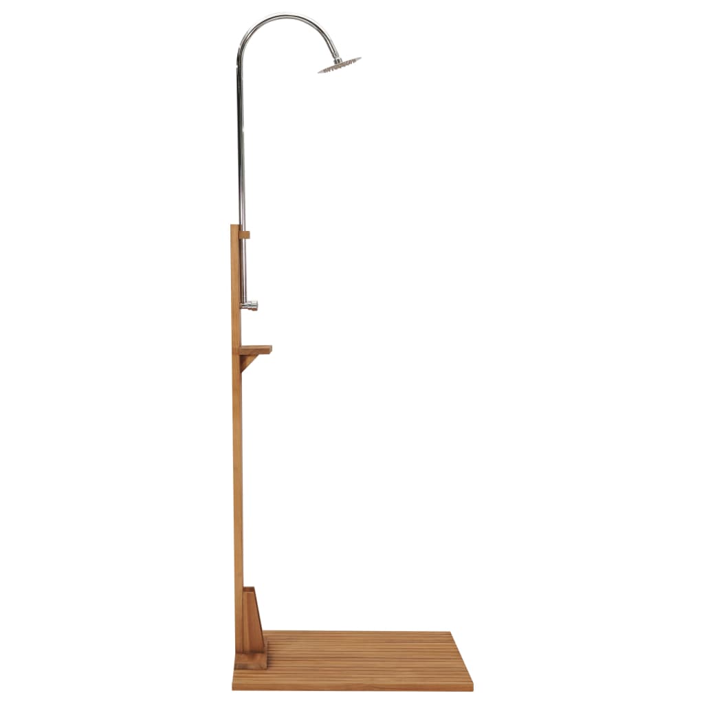 vidaXL Prysznic ogrodowy, 75x75x210 cm, lite drewno tekowe