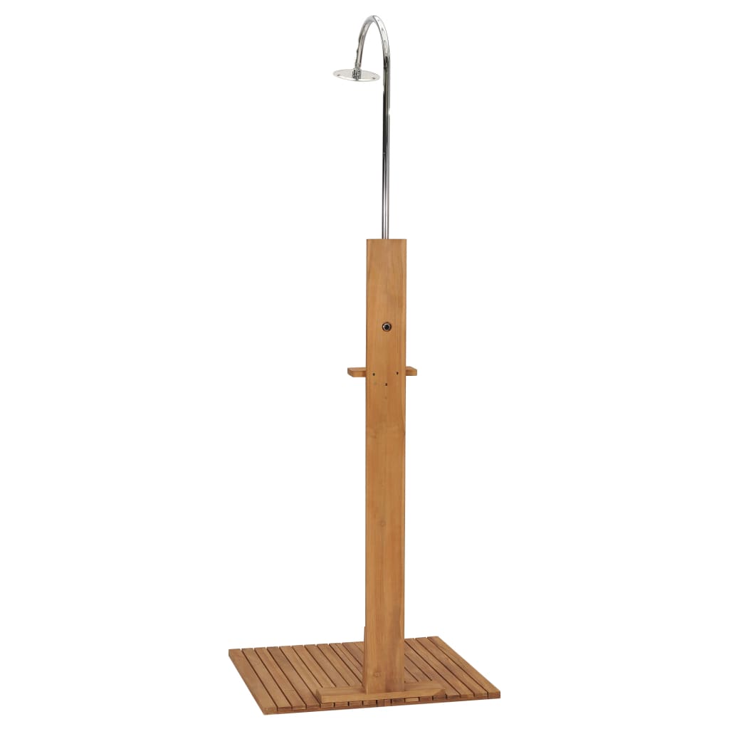 vidaXL Prysznic ogrodowy, 75x75x210 cm, lite drewno tekowe