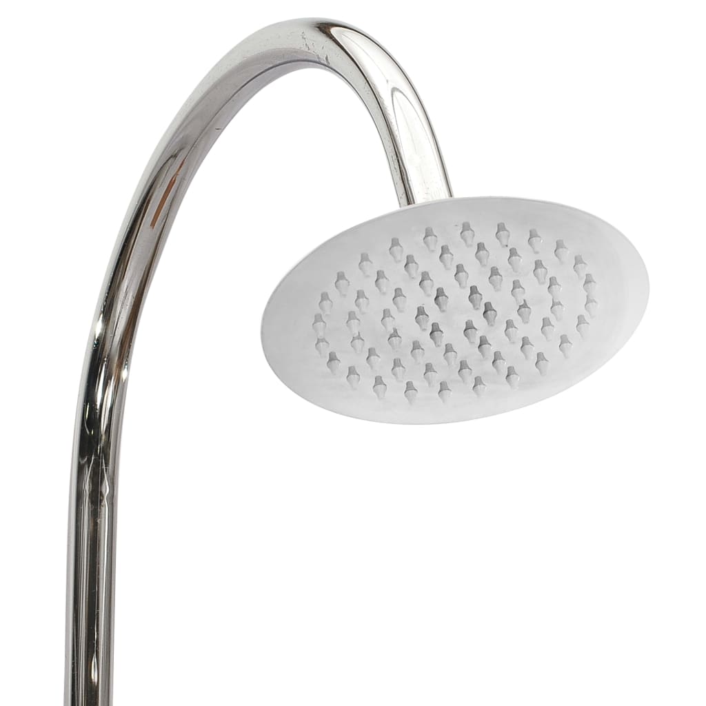 vidaXL Prysznic ogrodowy, 75x75x210 cm, lite drewno tekowe