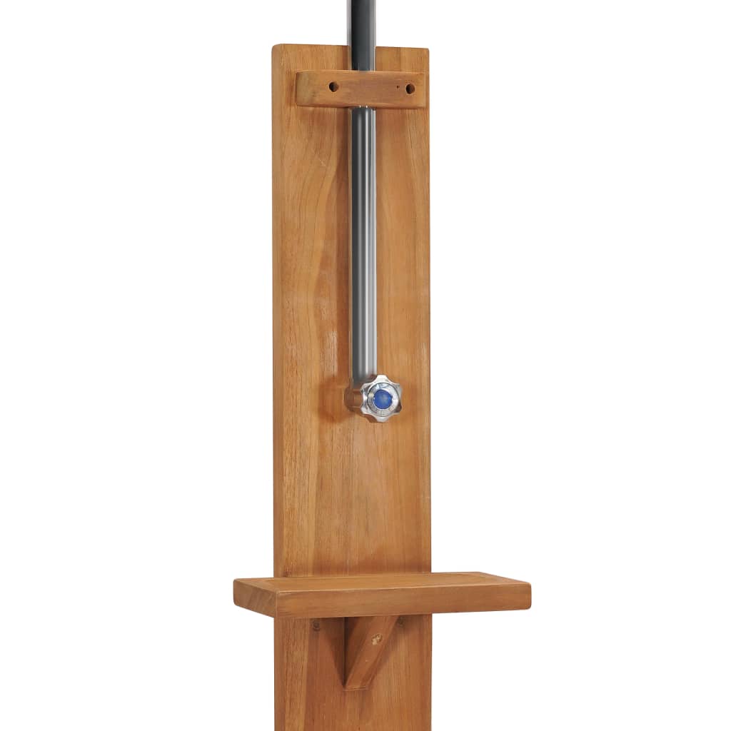 vidaXL Prysznic ogrodowy, 75x75x210 cm, lite drewno tekowe