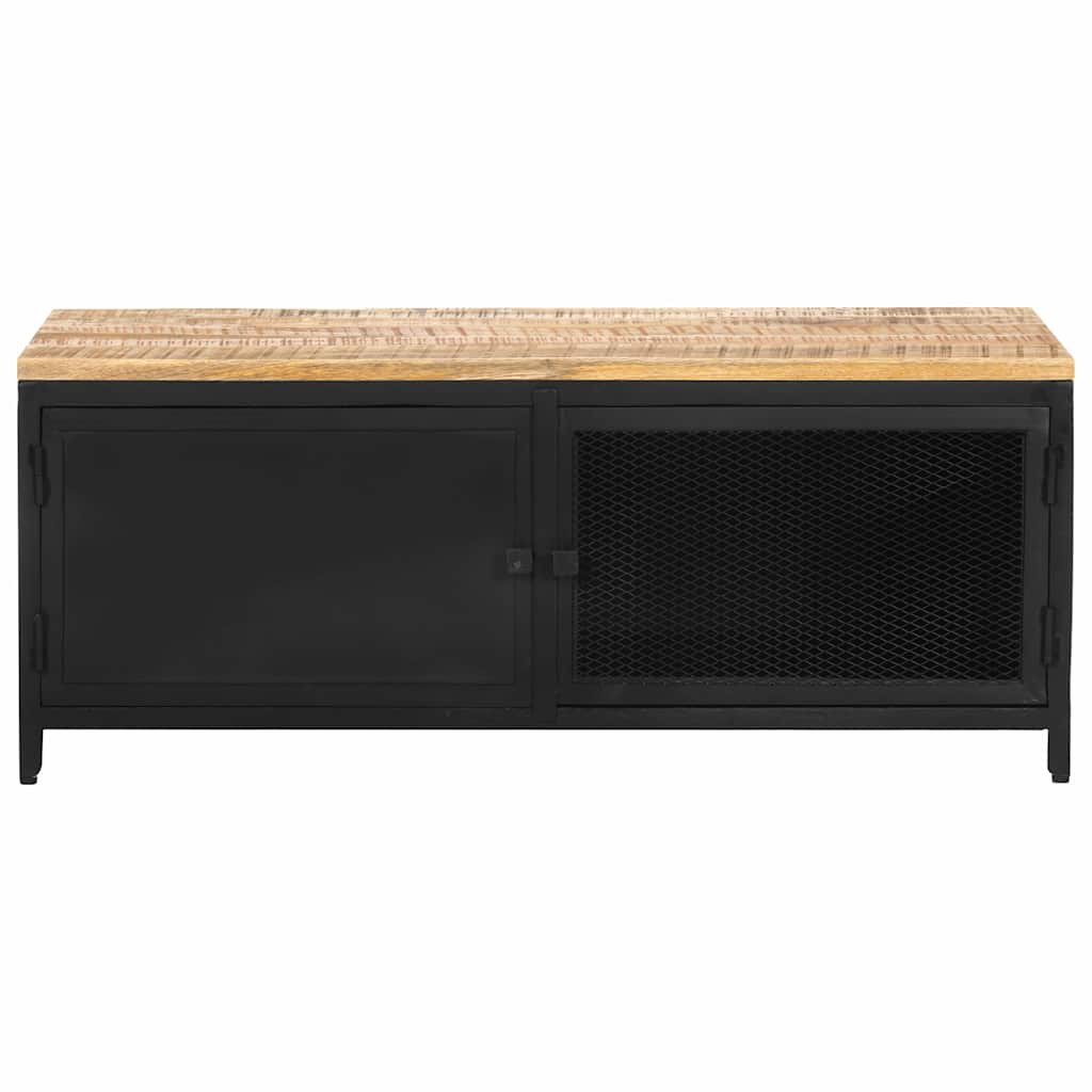 vidaXL Stolik kawowy, 90x50x37 cm, lite, surowe drewno mango