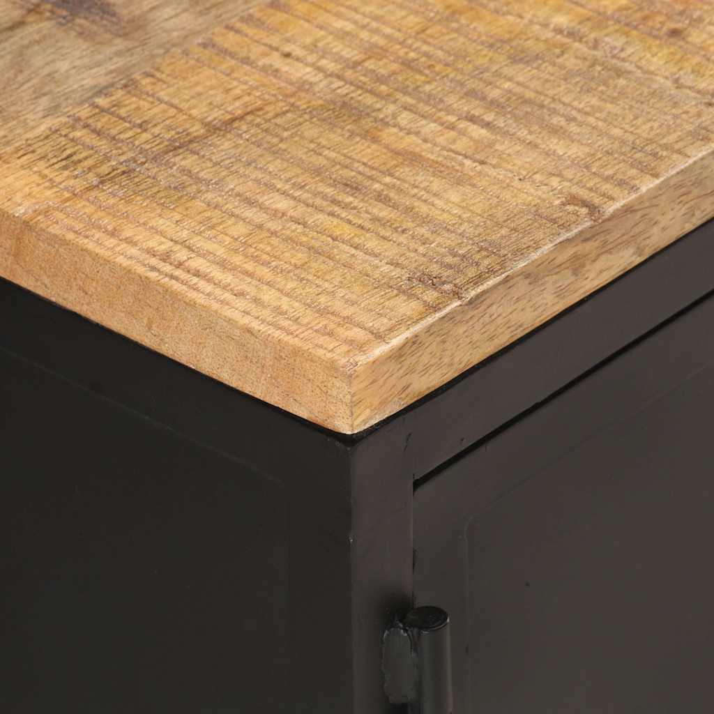 vidaXL Stolik kawowy, 90x50x37 cm, lite, surowe drewno mango