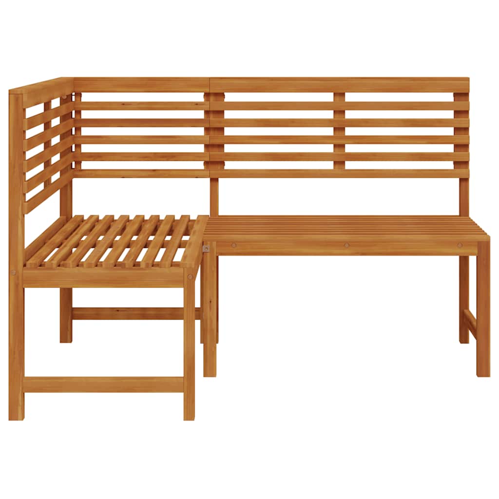 vidaXL Narożna ławka ogrodowa, 140 cm, lite drewno akacjowe