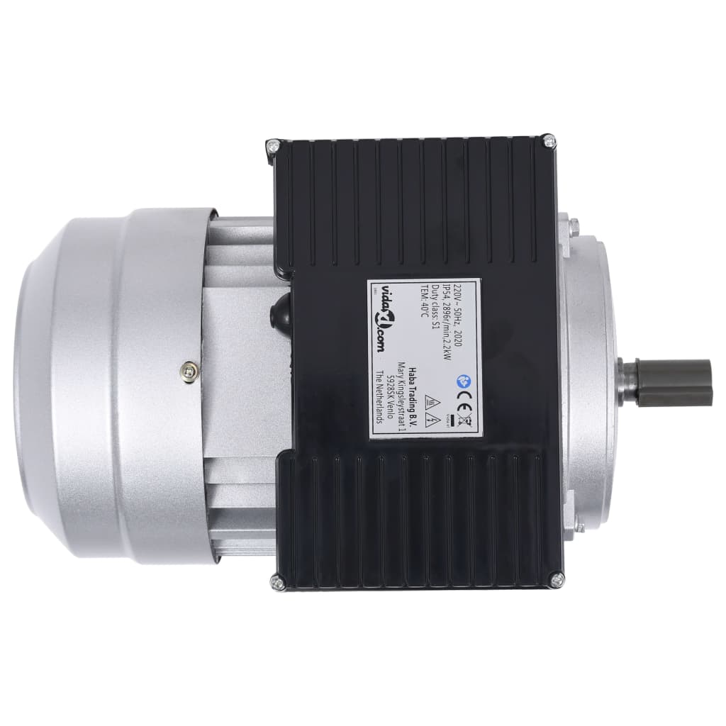 vidaXL Silnik elektryczny, 1-fazowy, aluminiowy, 2,2kW/3KM, 2800 rpm