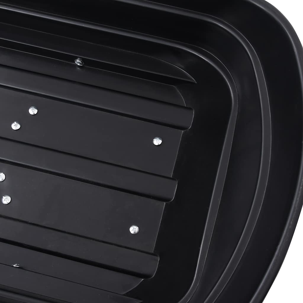 vidaXL Ogrodowy wózek ręczny z wywrotką, 300 kg, 75 L, czarny