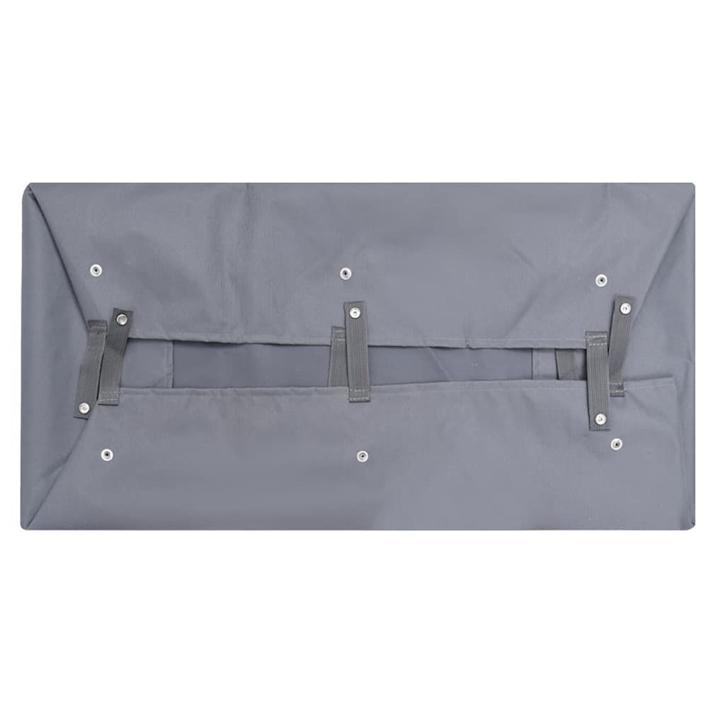 vidaXL Wyściółka do wózka ogrodowego, ciemnoszara 81x41x21 cm, tkanina