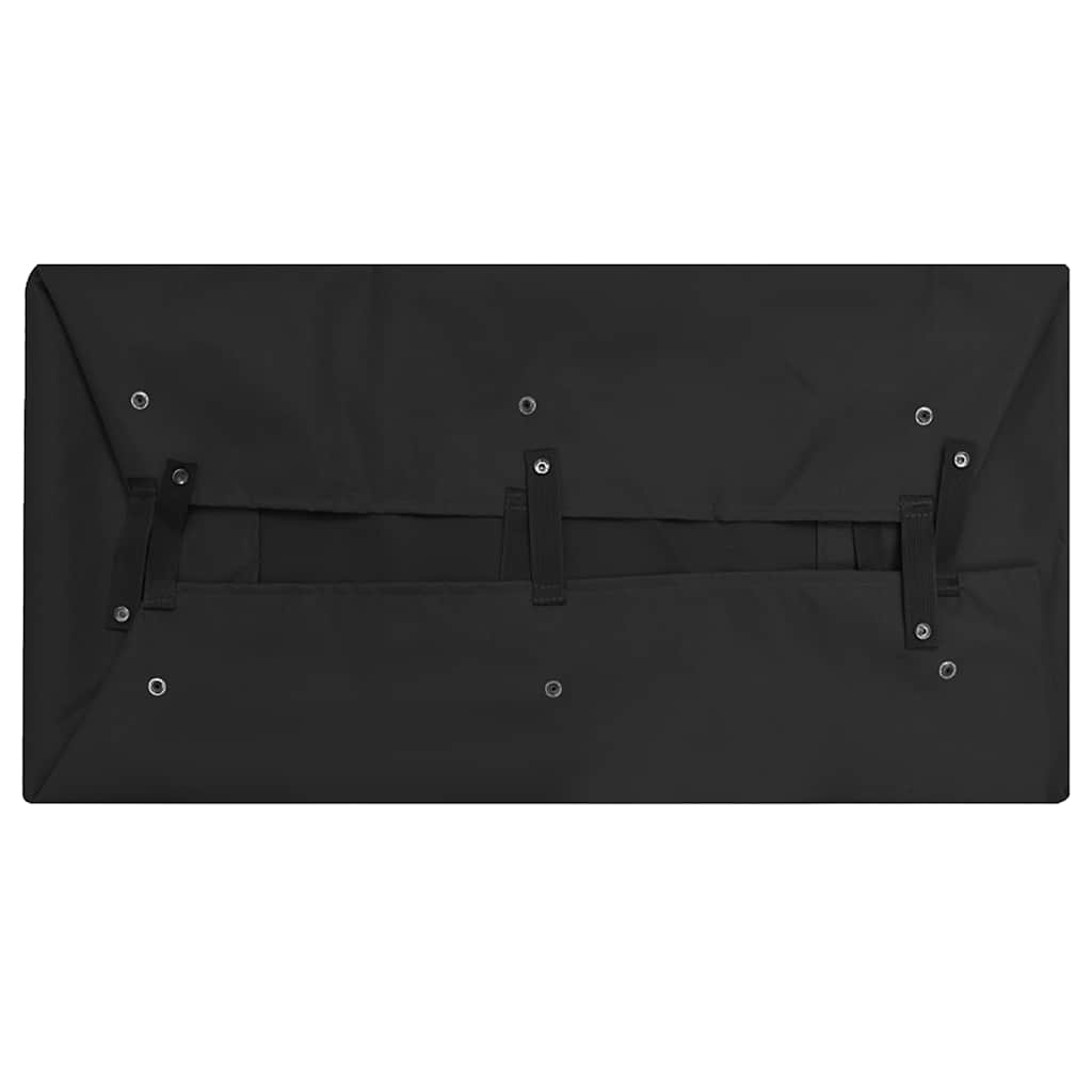 vidaXL Wyściółka do wózka ogrodowego, czarna, 81x41x21 cm, tkanina