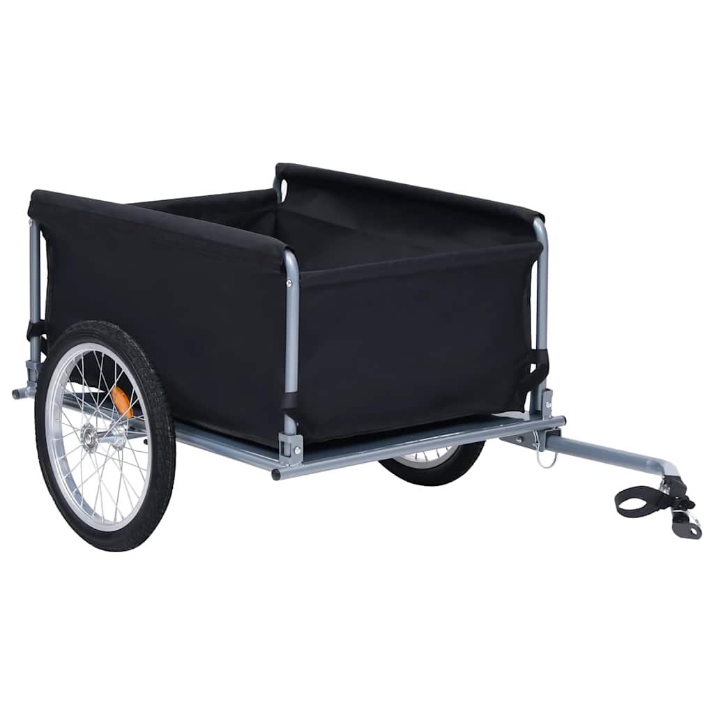 vidaXL Przyczepka rowerowa, 65 kg, czarno-czerwona