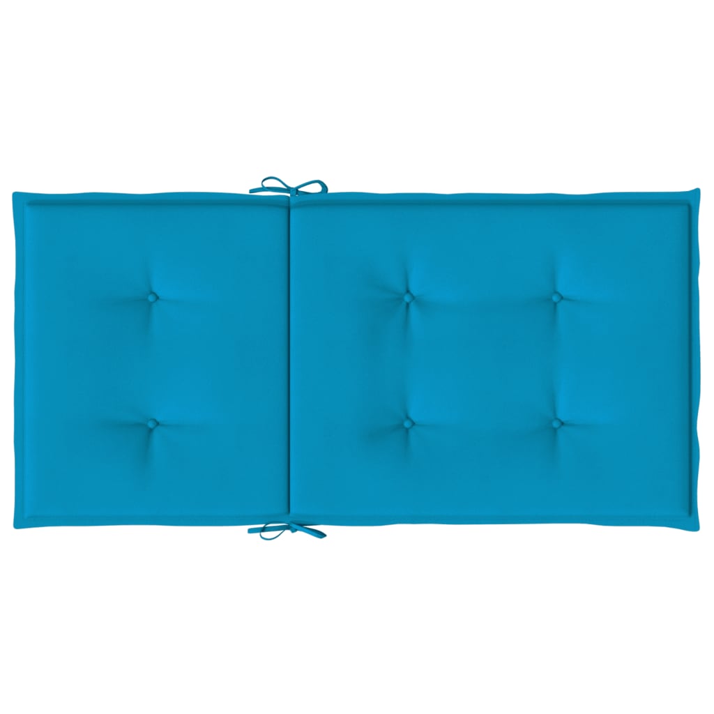 vidaXL Poduszki na krzesła ogrodowe, 6 szt., niebieskie, 100x50x3 cm