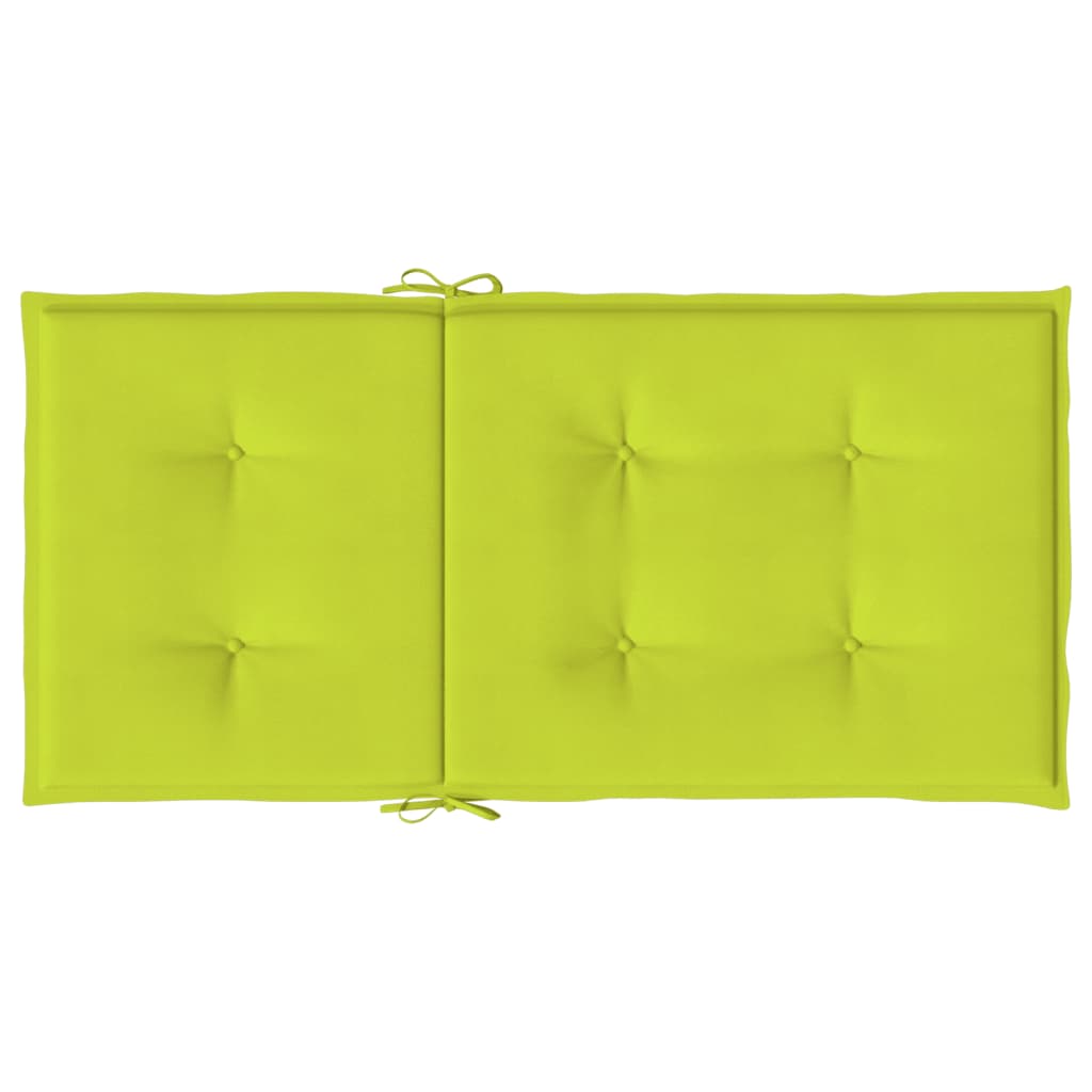 vidaXL Poduszki na krzesła ogrodowe, 4 szt., jasnozielone, 100x50x3 cm