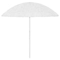 vidaXL Parasol plażowy w hawajskim stylu, biały, 300 cm