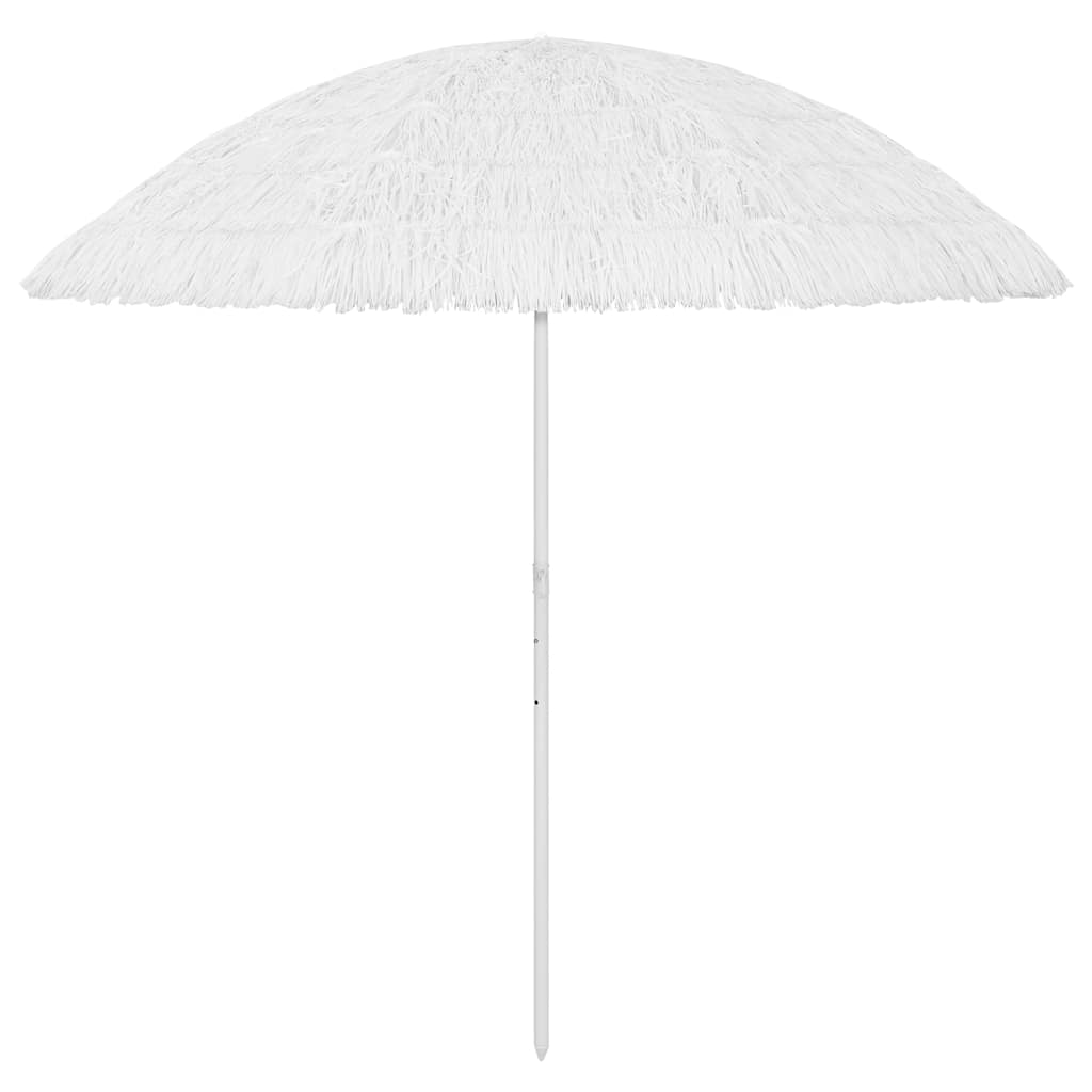 vidaXL Parasol plażowy w hawajskim stylu, biały, 300 cm