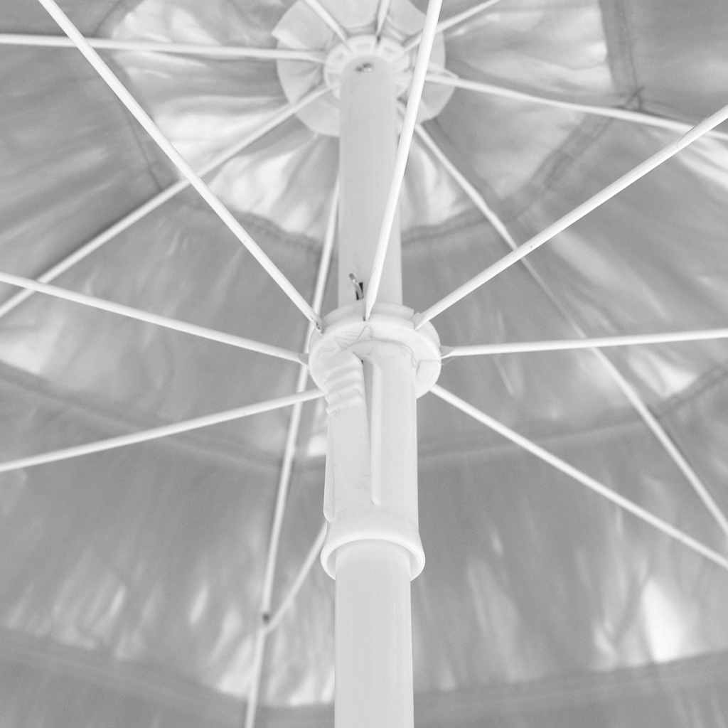 vidaXL Parasol plażowy w hawajskim stylu, biały, 300 cm