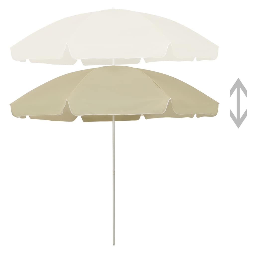 vidaXL Parasol plażowy, piaskowy żółty, 300 cm