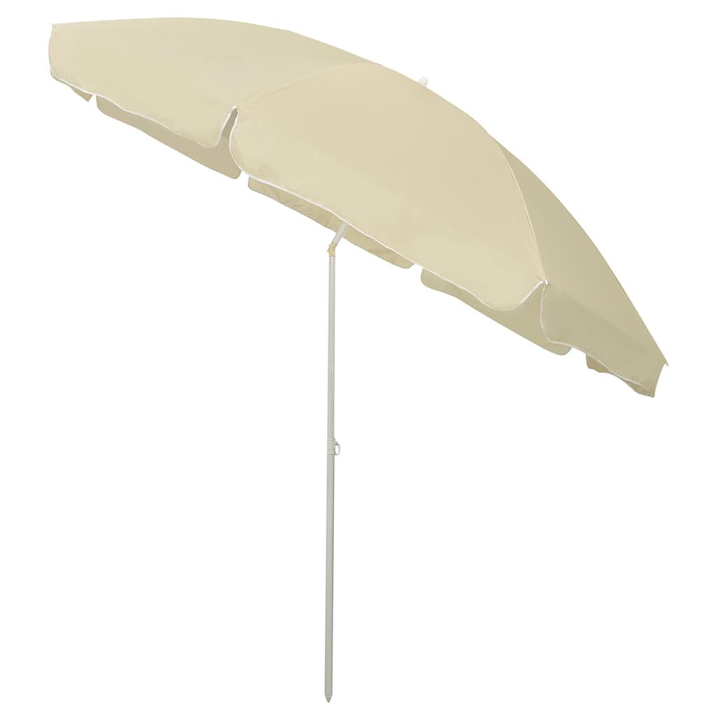vidaXL Parasol plażowy, piaskowy żółty, 300 cm