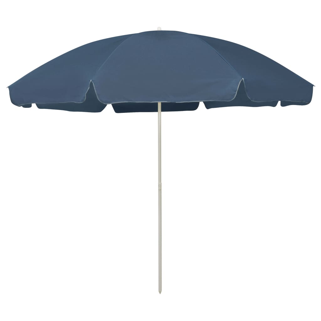 vidaXL Parasol plażowy, niebieski, 300 cm