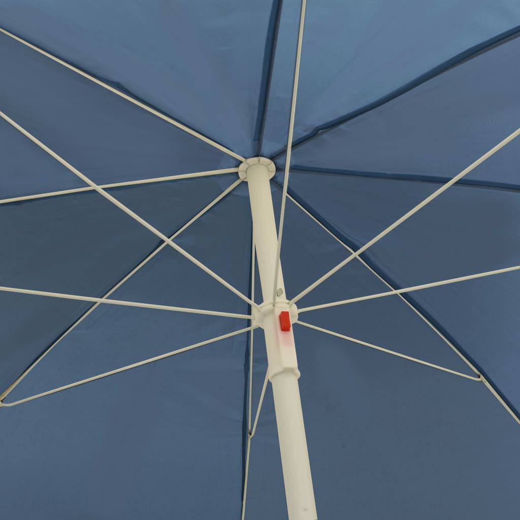 vidaXL Parasol plażowy, niebieski, 300 cm