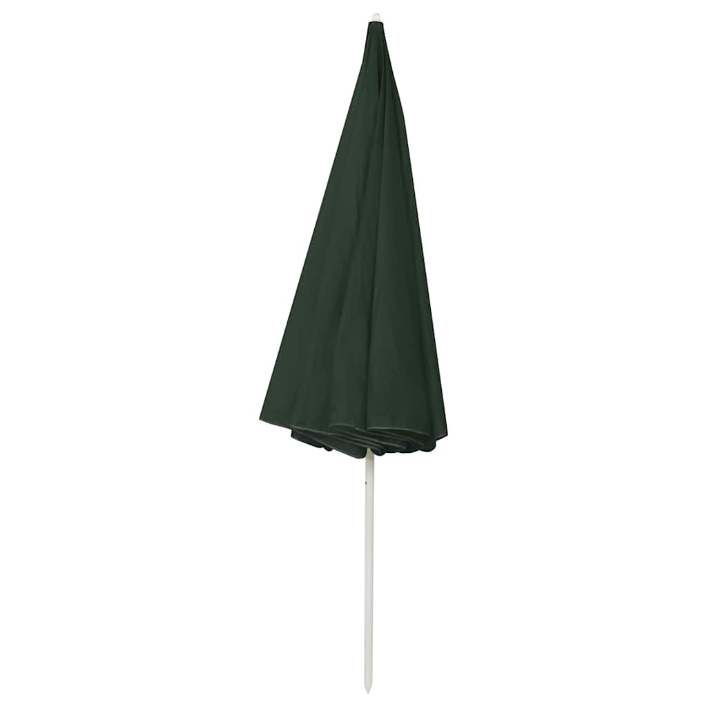 vidaXL Parasol plażowy, zielony, 300 cm