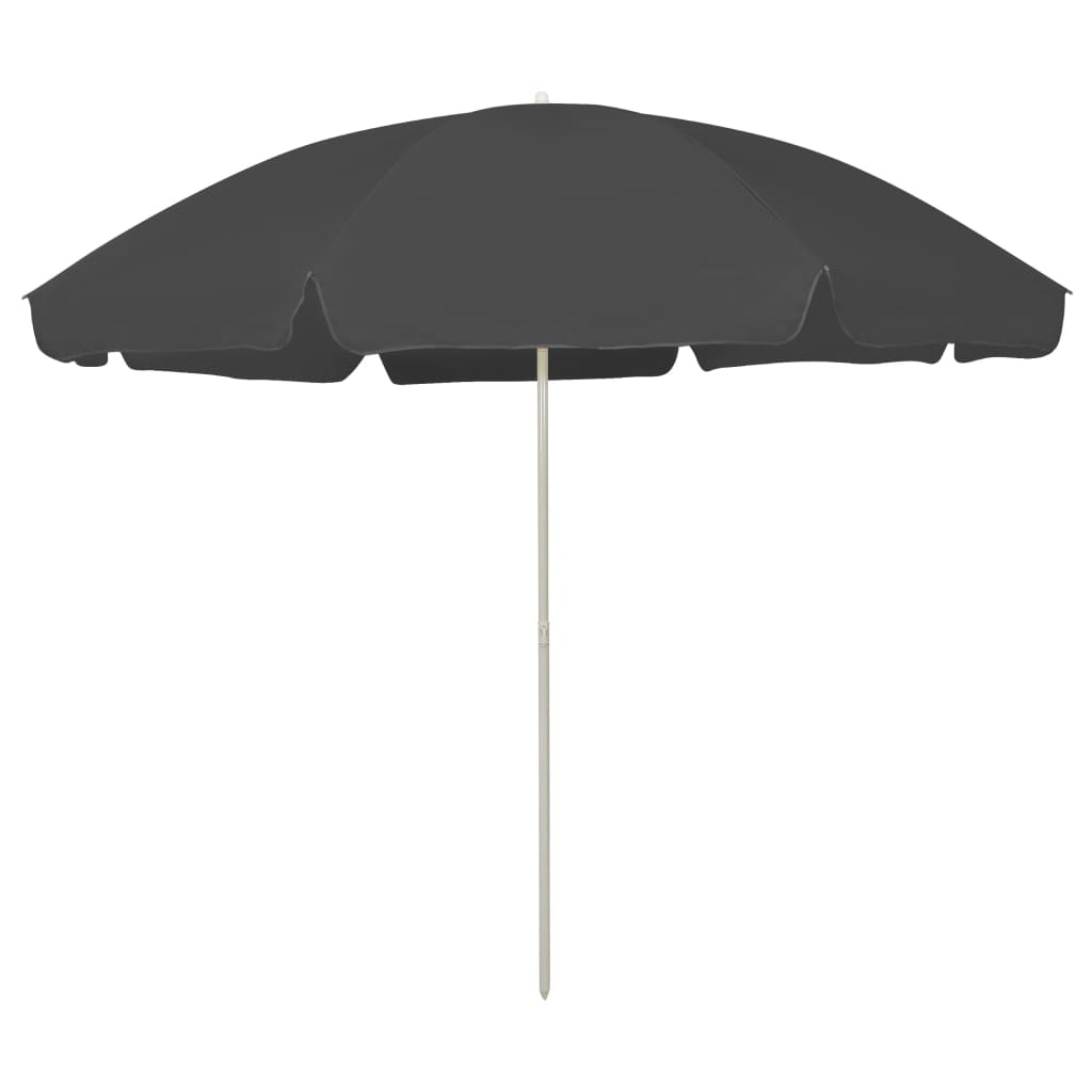 vidaXL Parasol plażowy, antracytowy, 300 cm
