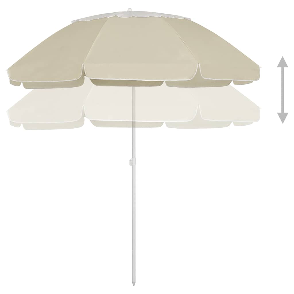 vidaXL Parasol plażowy, piaskowy żółty, 300 cm