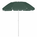 vidaXL Parasol plażowy, zielony, 300 cm