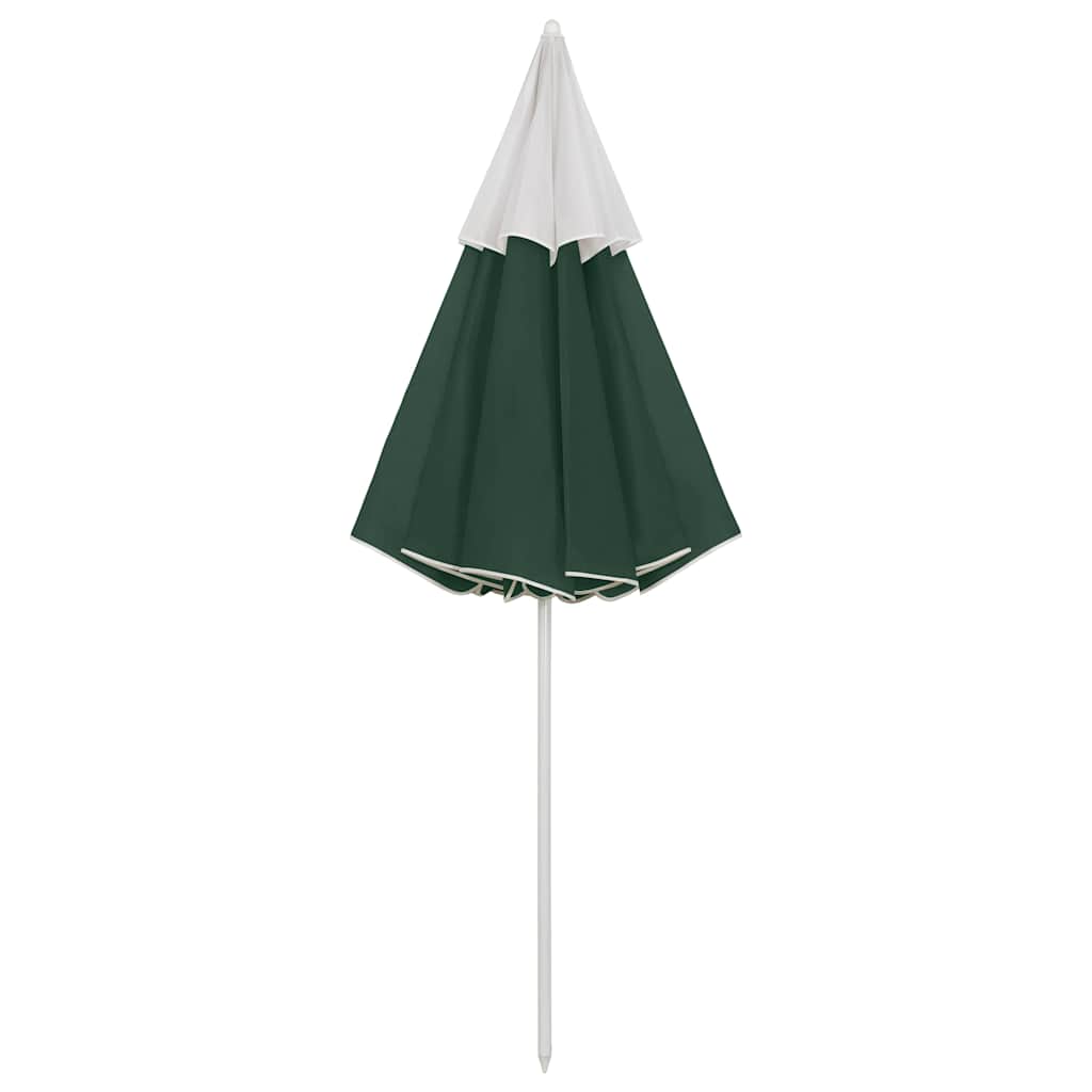 vidaXL Parasol plażowy, zielony, 300 cm