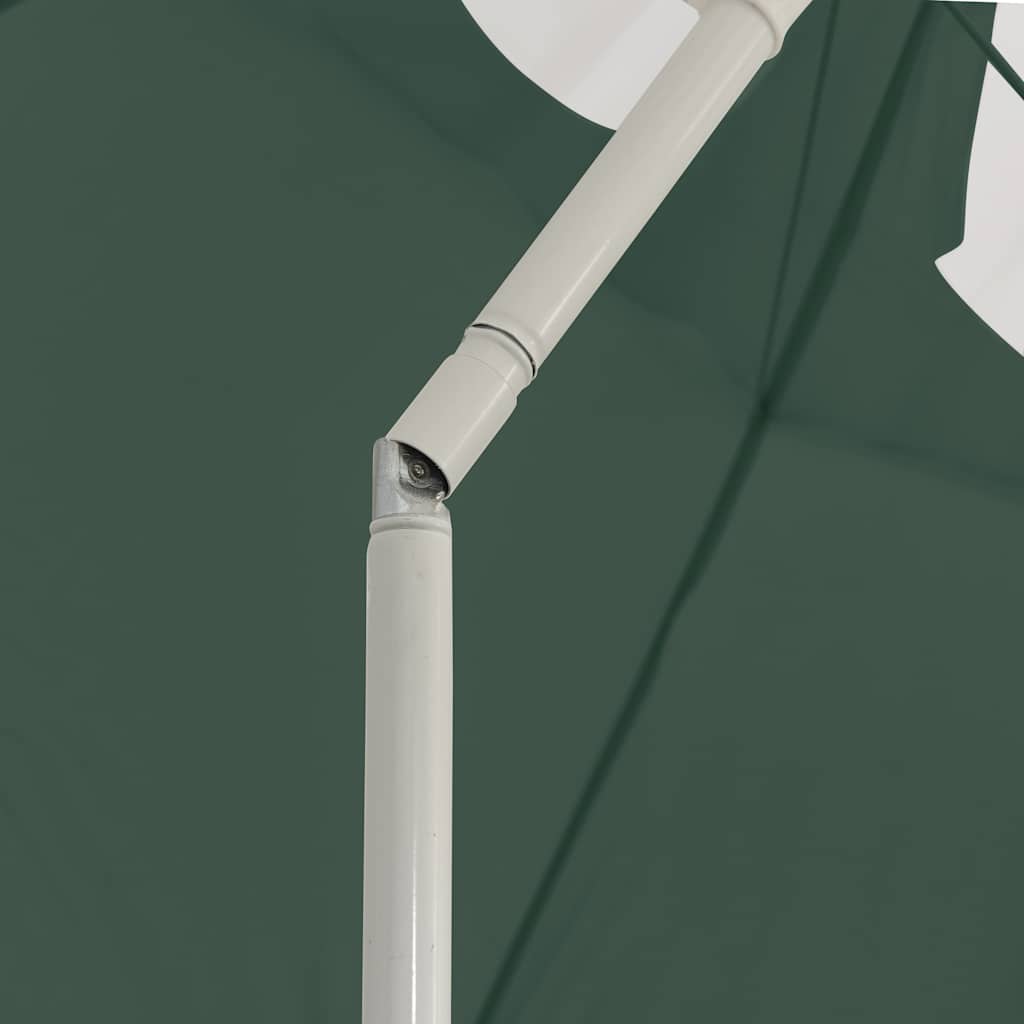 vidaXL Parasol plażowy, zielony, 300 cm
