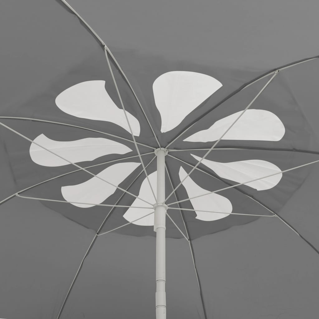 vidaXL Parasol plażowy, antracytowy, 300 cm