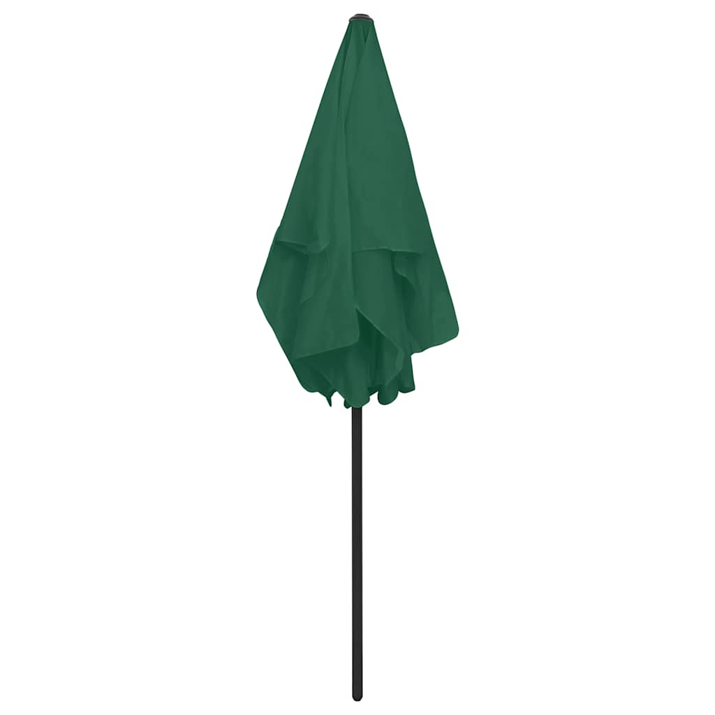 vidaXL Parasol plażowy, zielony, 180x120 cm